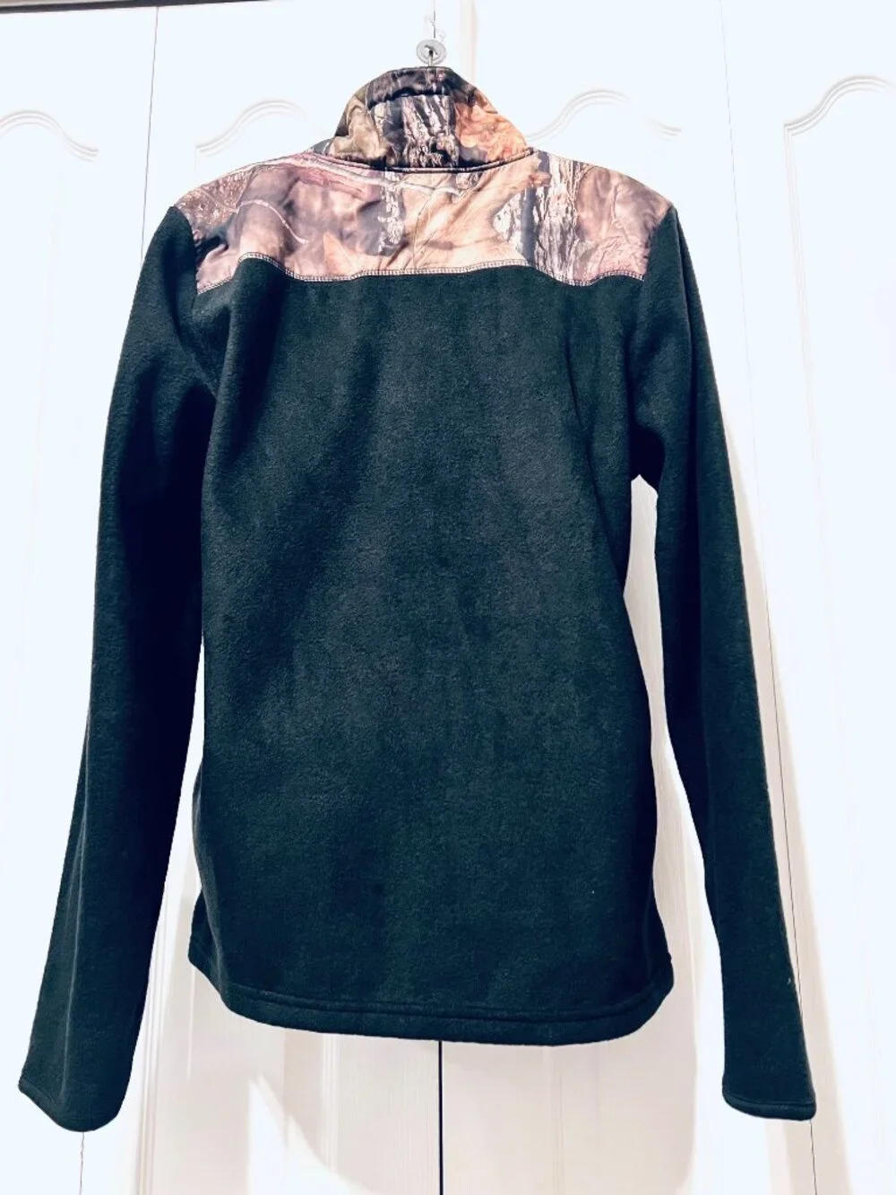 Realtree Performance Fleece Women's Jacket-Zip Up Camo/Black/Pink-Large-Stretch